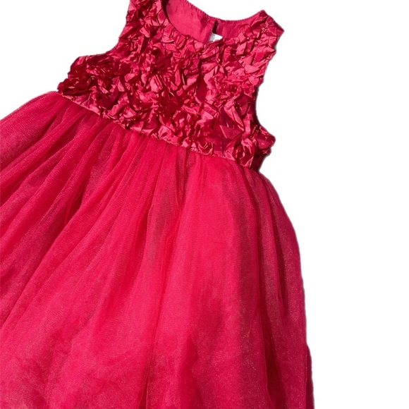 Cherokee Girls Red Tulle Party Dress  Size 3T - Picture 2 of 6